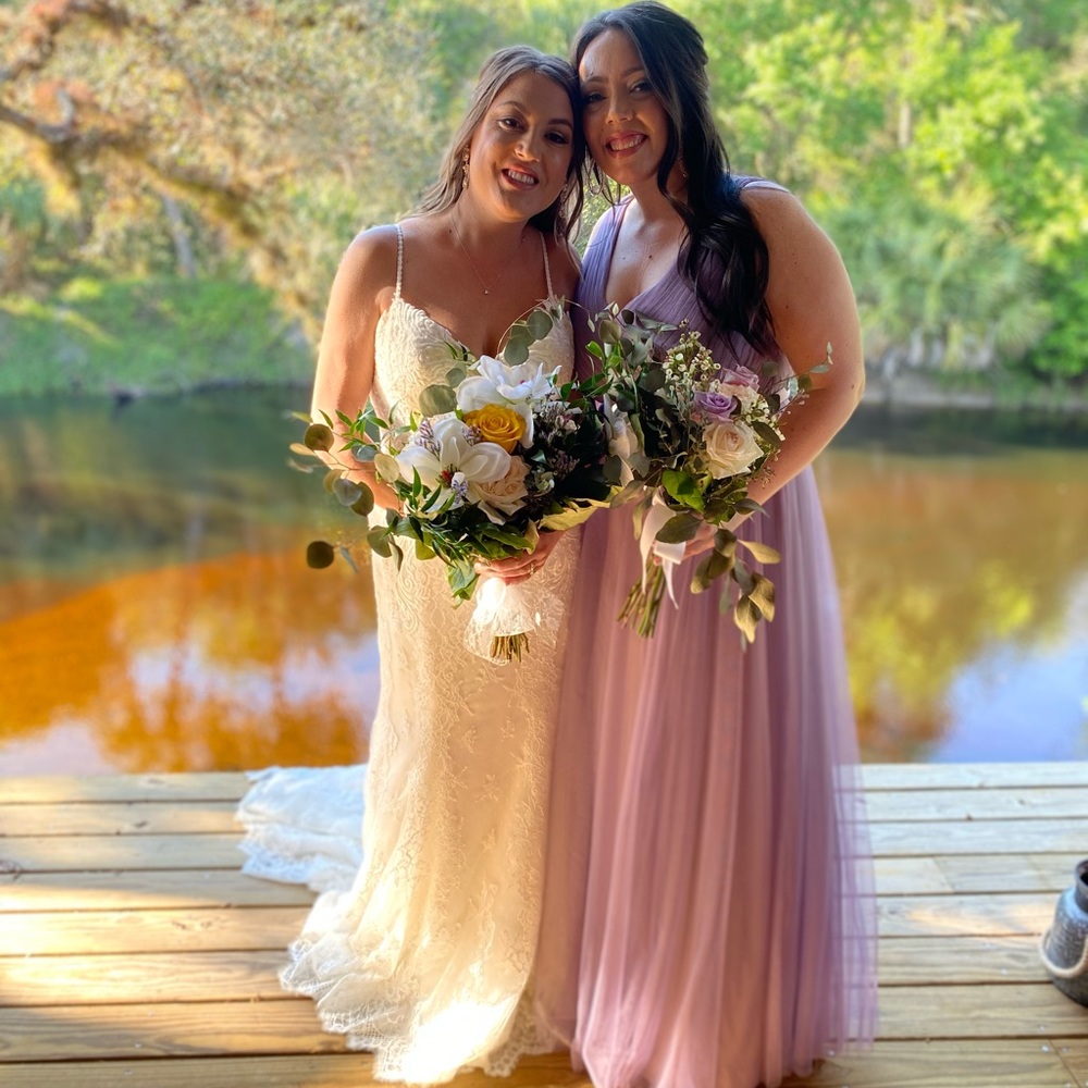 Bridesmaid dress.